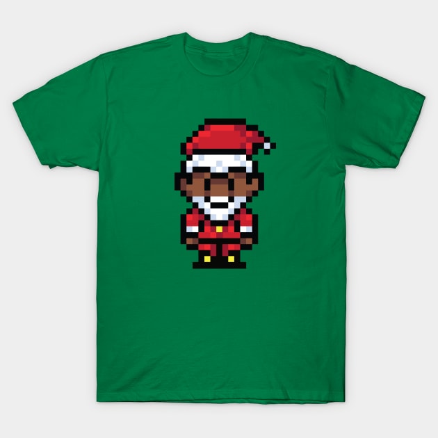 8bit Santa Claus // Funny Retro Santa T-Shirt by SLAG_Creative